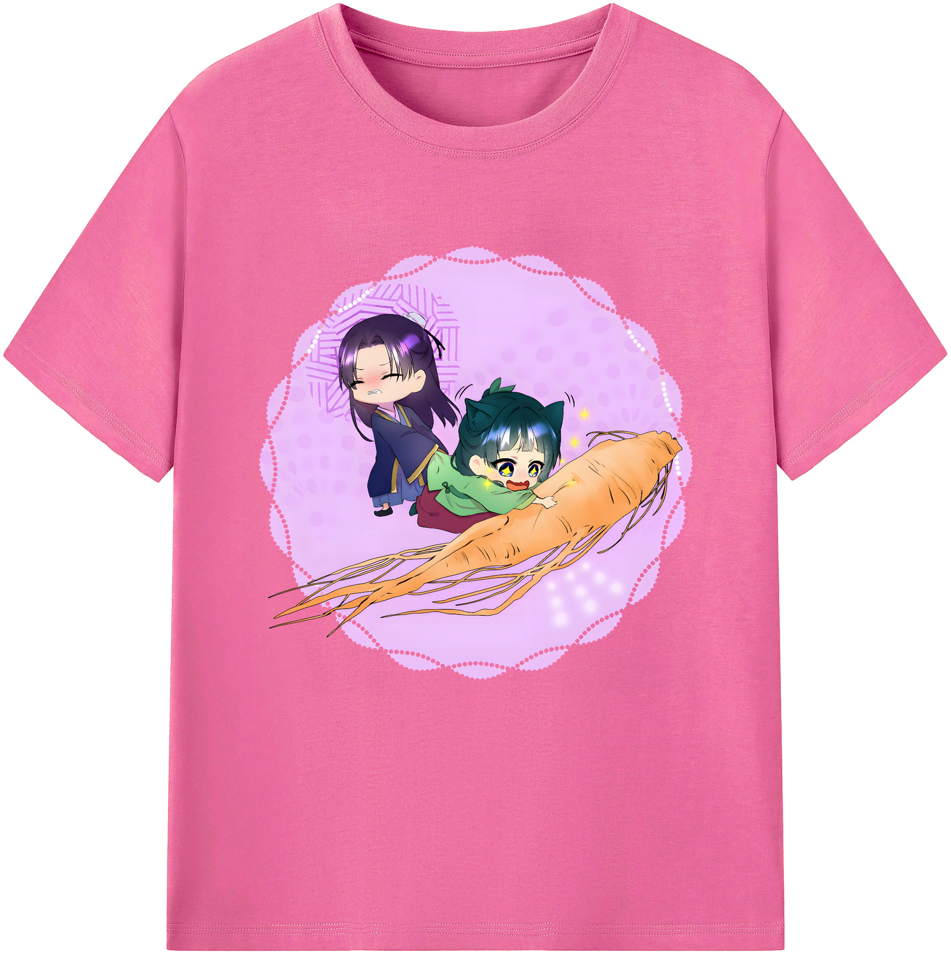 （画像用） 薬屋のひとりごと The Apothecary Diaries レディースカジュアルプリントTシャツ（綿100％）